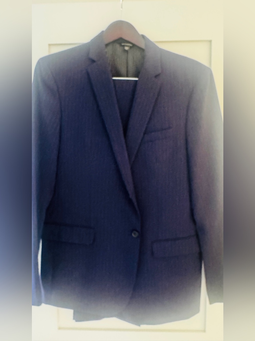 Banana Republic Men's Navy Two Peace - Classic Single-Breasted Suit Jacket large
